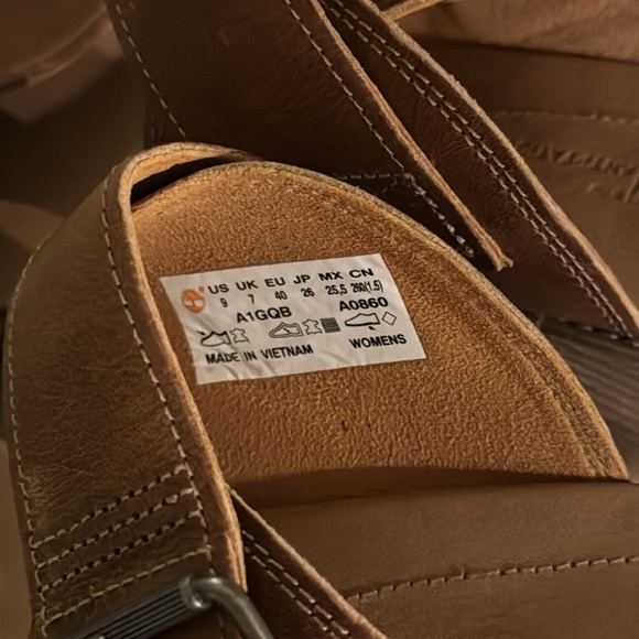 Timberland‎ Brenton Buckle Slide Sandals Wedges Size 9 - Picture 5 of 10